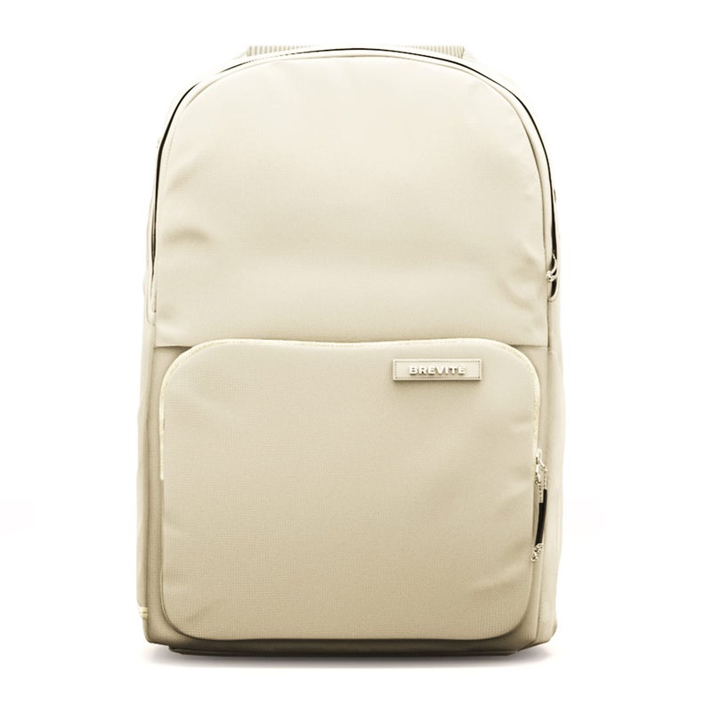 BREVITE The Backpack- Casual daypack backpacks for every function. Compact but spacious 18L aesthetic traveling backpack with laptop compartment. (Tan) - Image 1