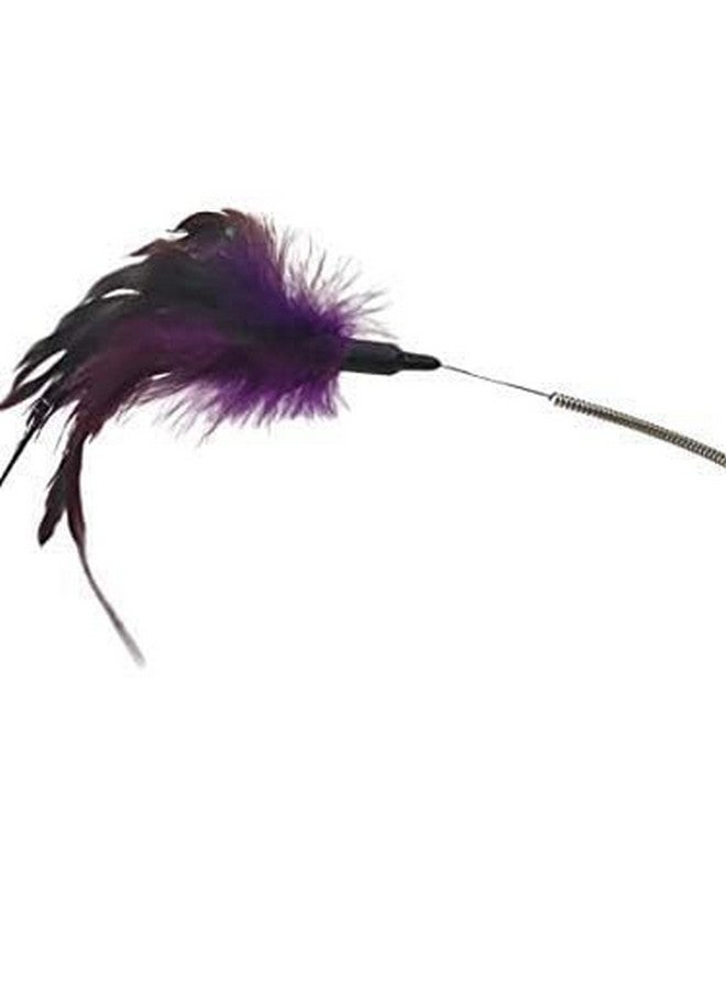 Generic 2 In 1 Cat Teaser Stick With Spring Feather, Cat Excitement Deluxe, Jute Mice And Wooden Wand | Engaging Kitten Toys For Interactive Fun (Combo Of 2)  - Image 4