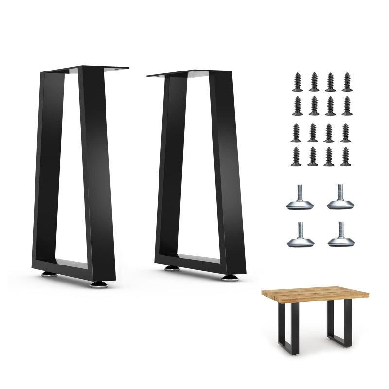 Luffioner 16 Furniture Legs16Trapezoid Bench Legs Heavy Duty Furniture LegsCoffee Table Legs DIY Desk Legs16Height 106WideSet of 2