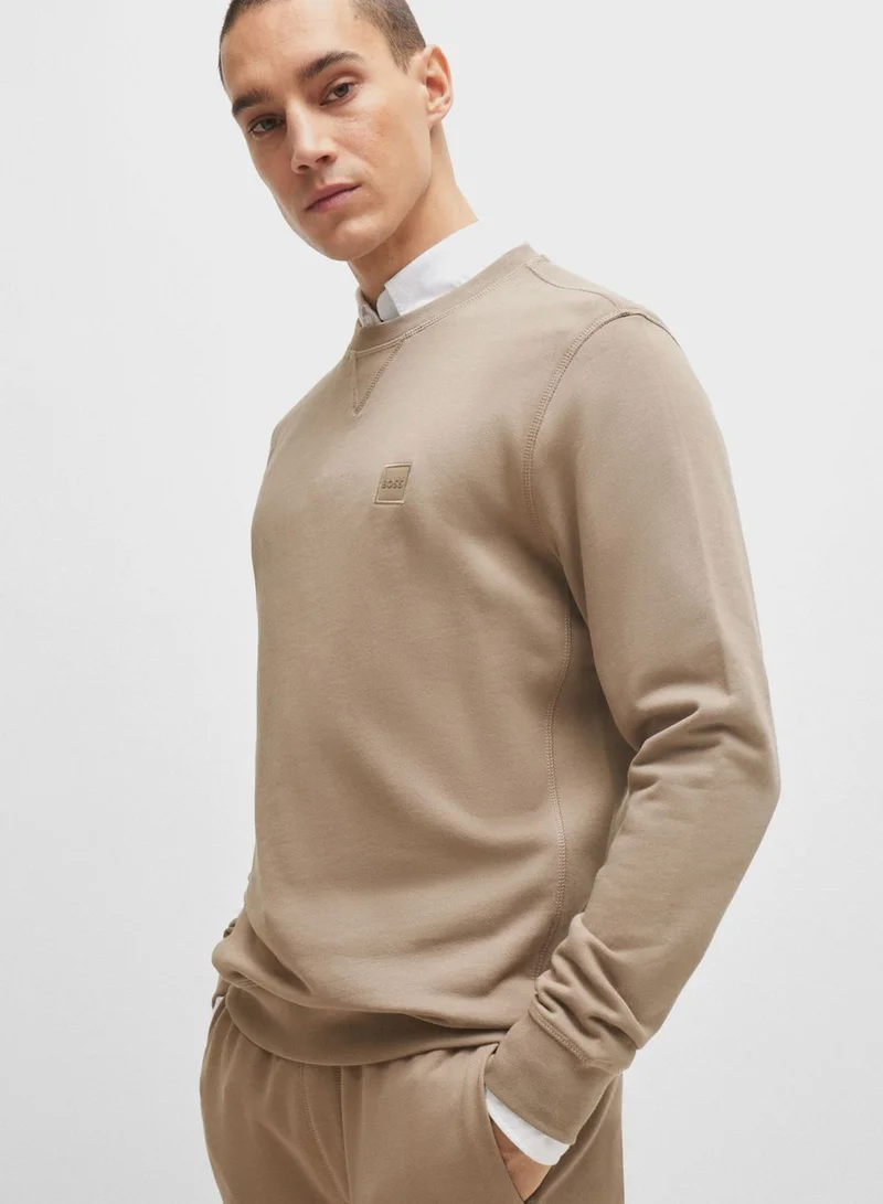 BOSS Logo Crew Neck Sweatshirt