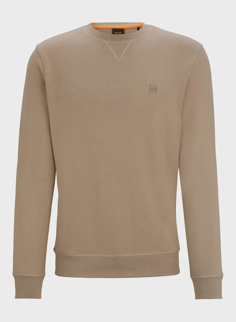 BOSS Logo Crew Neck Sweatshirt
