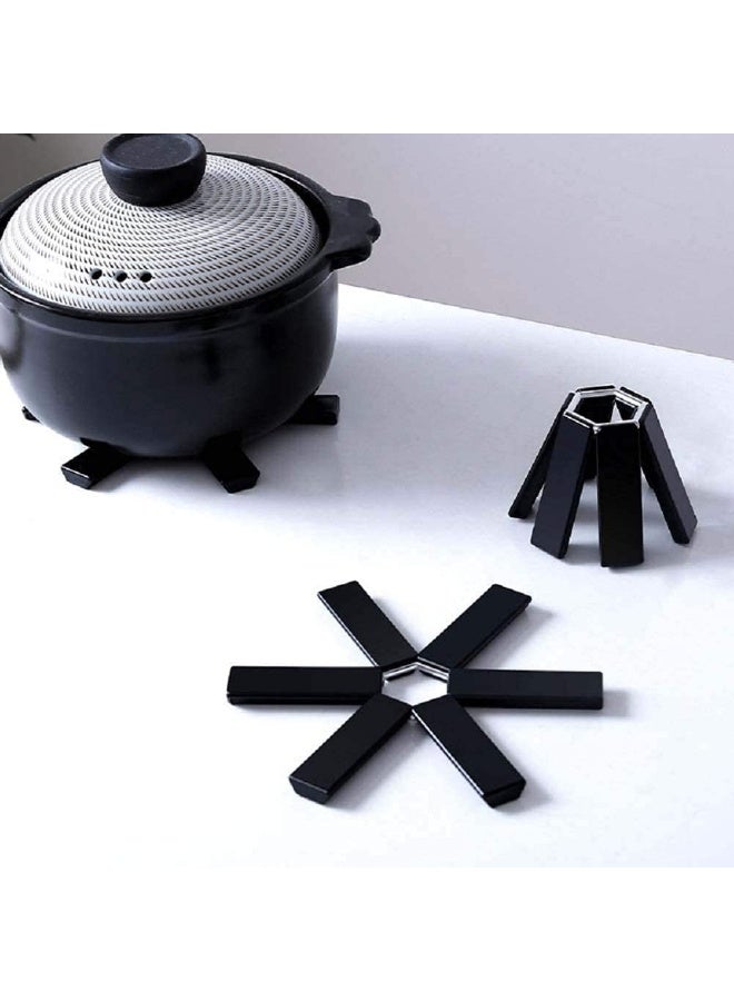 FENGFREE Heat Insulation Pad, Creative Folding Placemats, Bowl Cup Pad, Non-Slip Heat-Resistant Washable, Used Multi Purpose for Pots and Pans Kitchen Accessories Hot Dish Table Pot Holders  - Image 1