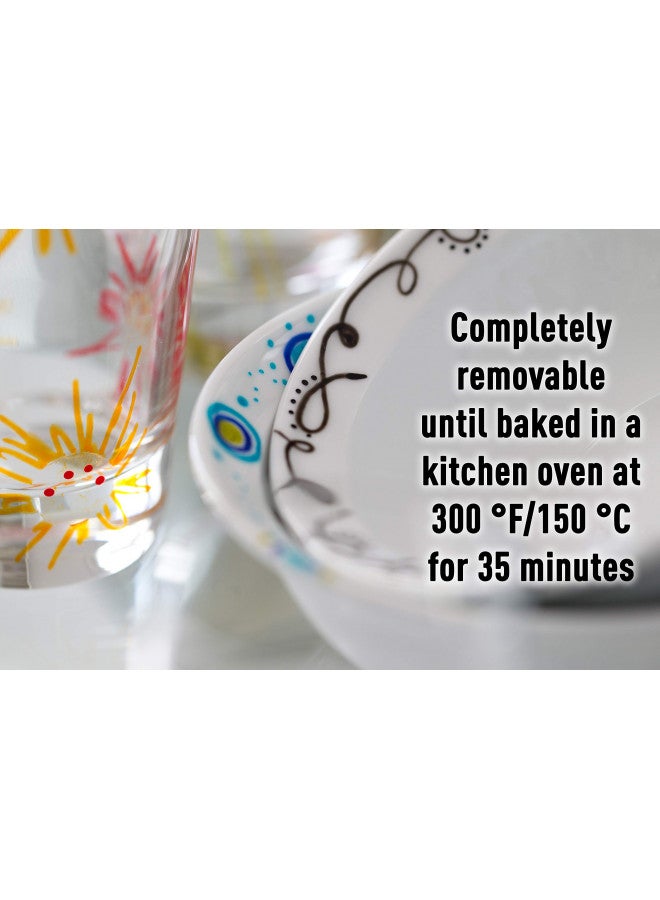 Pebeo مجموعة أقلام الطلاء الصيني بيبيو PE020010 بورسلين 150، 9 قطع، متنوعة، 9 عد (عبوة من 1)، طرف مدبب (الألوان قد تختلف) - Image 4