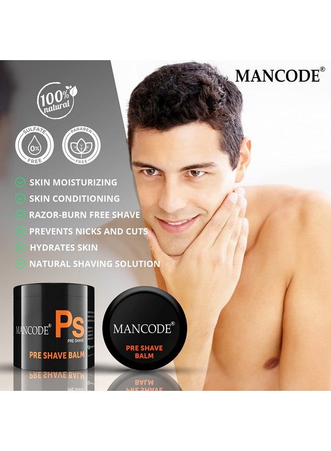 MAN CODE Mancode Preshave Balm For Men | 100Gm | Balm Softens Your Beard | Provides Razor Glide For A Smooth Zesty Shave | Apply To Prevent Shaving Irritation And Razor Burns | Cut & Irritation Free Shave. - Image 3