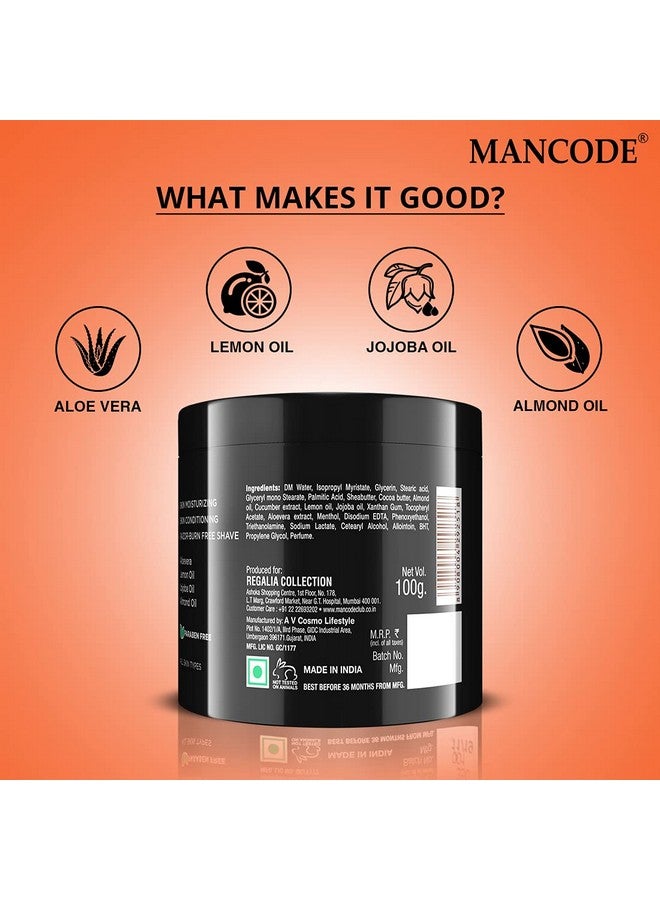 MAN CODE Mancode Preshave Balm For Men | 100Gm | Balm Softens Your Beard | Provides Razor Glide For A Smooth Zesty Shave | Apply To Prevent Shaving Irritation And Razor Burns | Cut & Irritation Free Shave. - Image 4