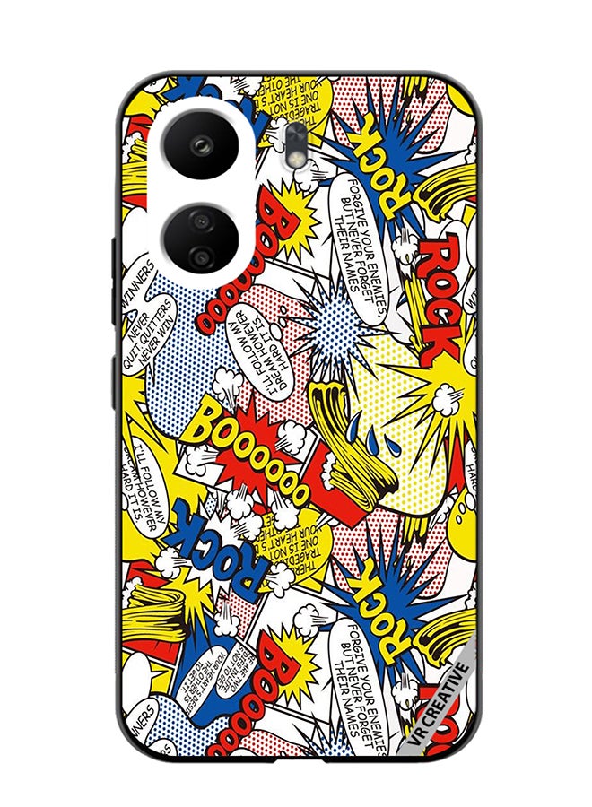 VR CREATIVE Protective Case Cover For Xiaomi Redmi 13C Pop Art Design Multicolour - Image 1