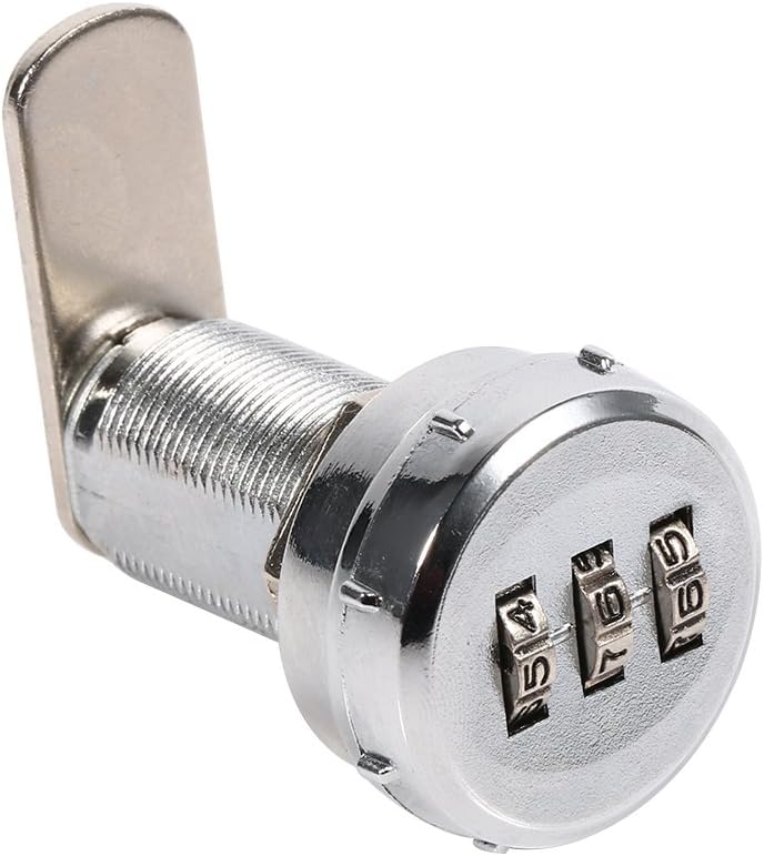 klarako Mechanical Password Cam Lock, 3 Digit Combination Camlock, Code Combination Cam Lock Security Locks, Zinc Alloy Password Coded Lock, File Cabinet Lock for Safety of Box Cabinet Drawer - Image 5