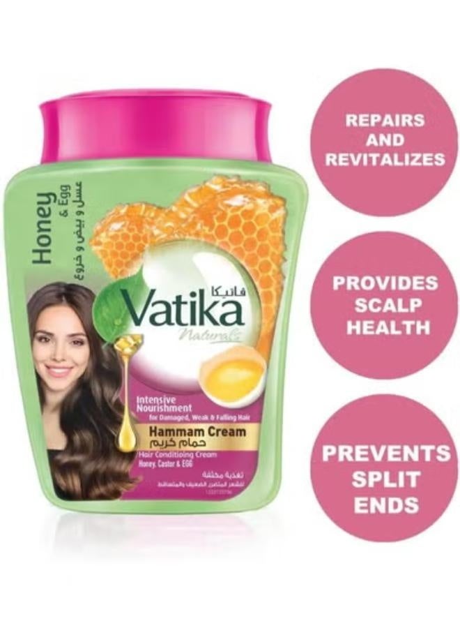 فاتيكا ناتشورالز حمام كريم العسل و البيض - 900جم - Image 2