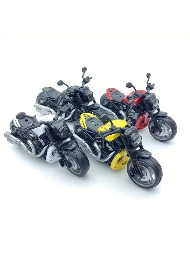Black 1 12 Scale Die Cast Alloy Motorcycle Model Toy Collectible Gift - Image 2