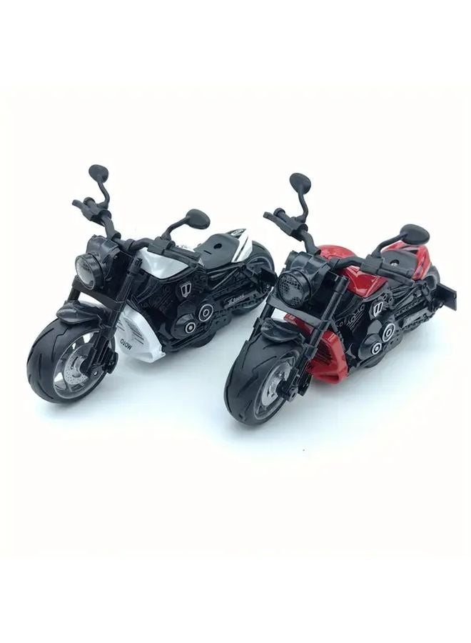 Black 1 12 Scale Die Cast Alloy Motorcycle Model Toy Collectible Gift - Image 5