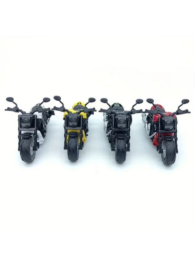 Black 1 12 Scale Die Cast Alloy Motorcycle Model Toy Collectible Gift - Image 4