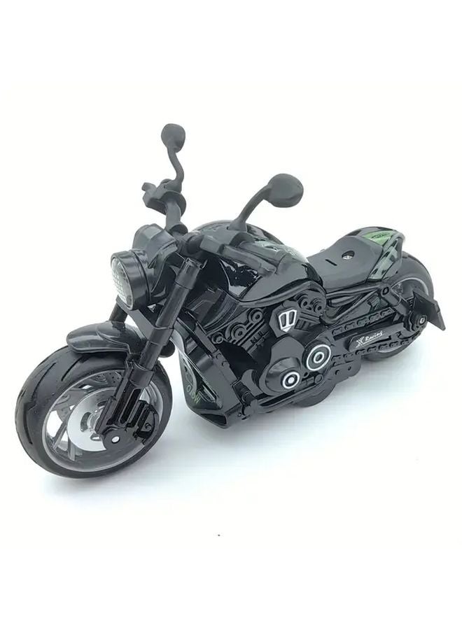 Black 1 12 Scale Die Cast Alloy Motorcycle Model Toy Collectible Gift - Image 1