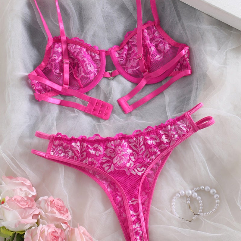 Sexy Lace Bra Set for Women - Plus Size Erotic Lingerie - Image 2