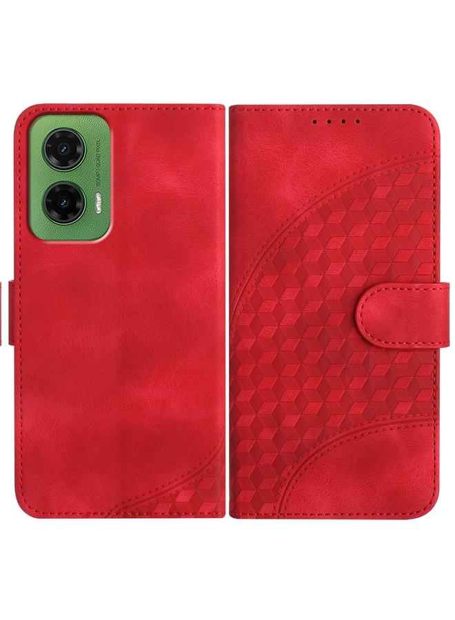 S-TOP Case For Motorola Moto G35 Elephant Head Embossed Phone Leather Case with Lanyard - Image 1