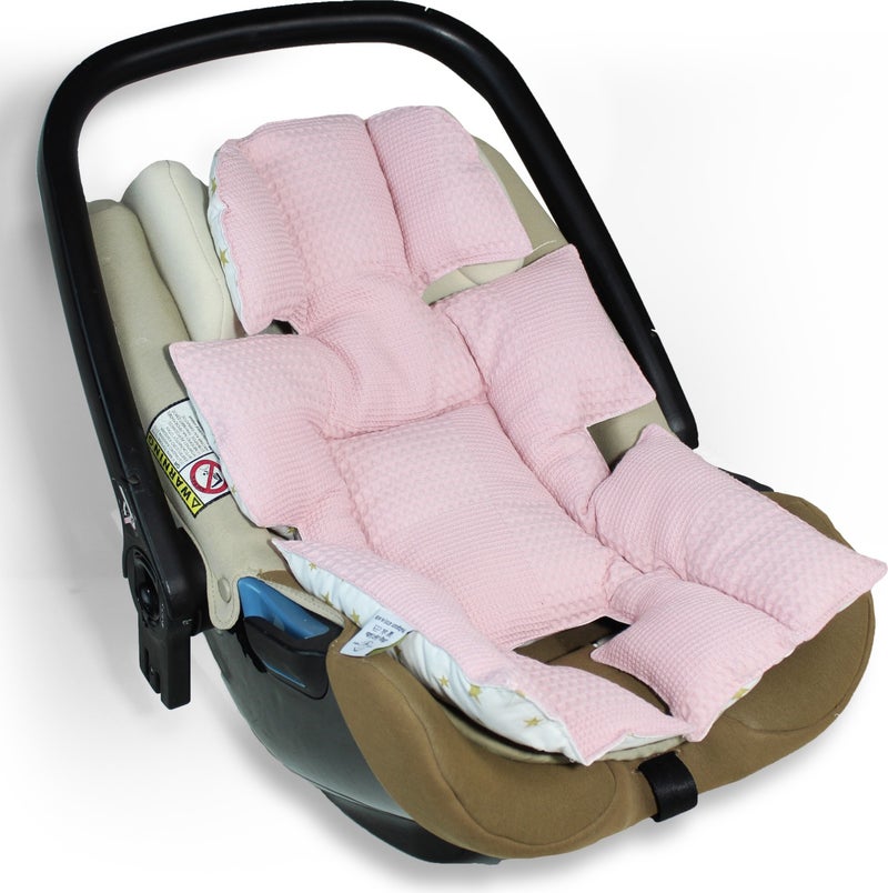 Atölye Eda Cotton Pique Stroller Cover Cushion Pouch 3 Pieces - Image 3