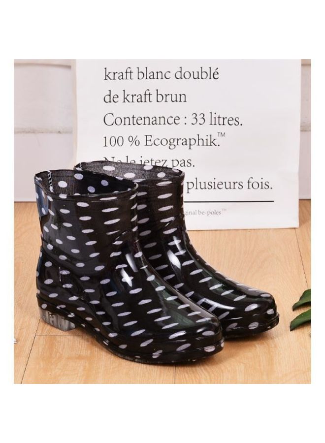 Jelly Waterproof Shoes Rain Boots Rubber Boots Overshoes Women's Adult Fashion Kitchen Work Non-slip Mid-calf Summer