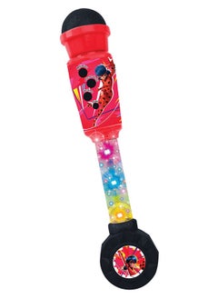 Lexibook Miraculous, Lighting Microphone For Children, Musical Toy Game, Built-In Speaker, Light Effects, Aux-In Cable Plug, Red, Mic90Mi  - Image 1