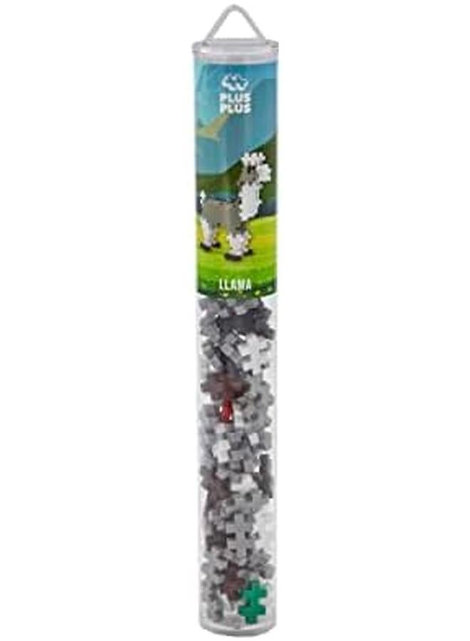 Plus-Plus 9604120 Llama Pcs Kreativ Bausteine Tube Lama Geniales Konstruktionsspielzeug 100 Teile Mehrfarbig Standard  - Image 2
