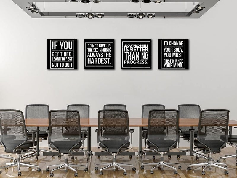 Biufo Motivational Quotes Canvas Wall Art Set - Image 3