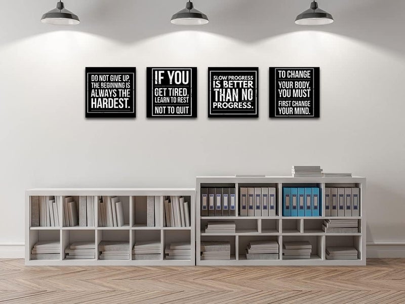 Biufo Motivational Quotes Canvas Wall Art Set - Image 2