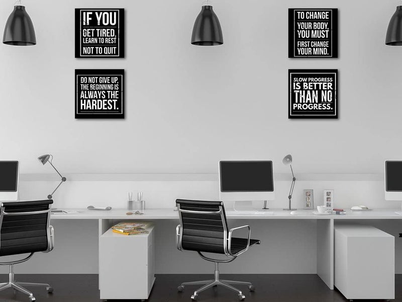 Biufo Motivational Quotes Canvas Wall Art Set - Image 4