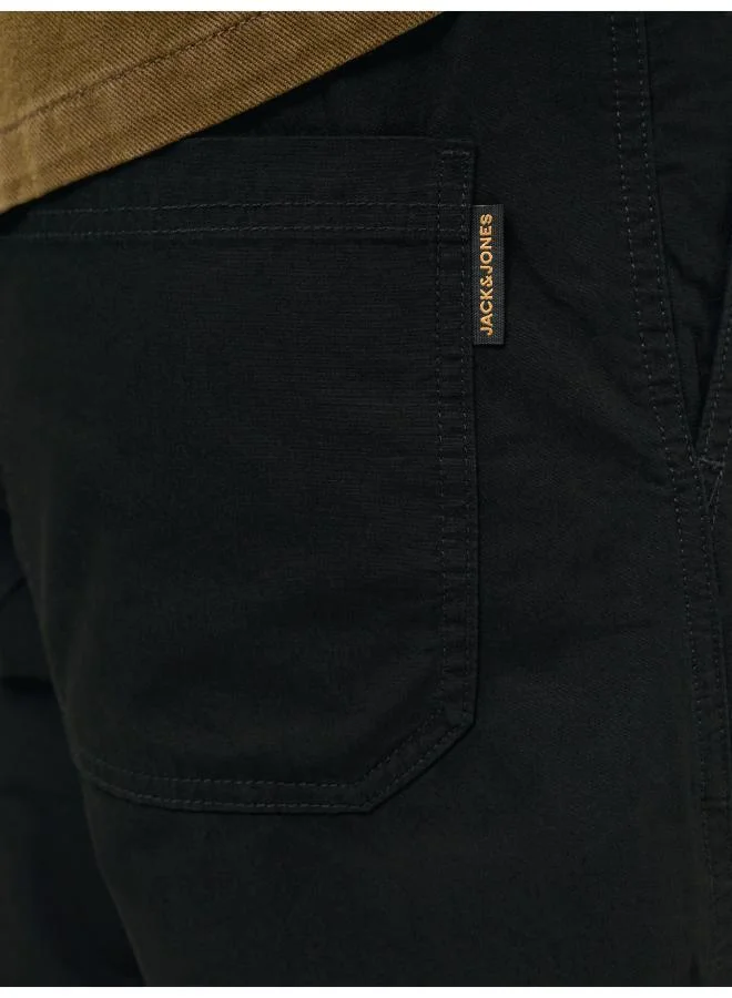 JACK & JONES Black Drew Slim Fit Chino Pants for Men | Best Price UAE
