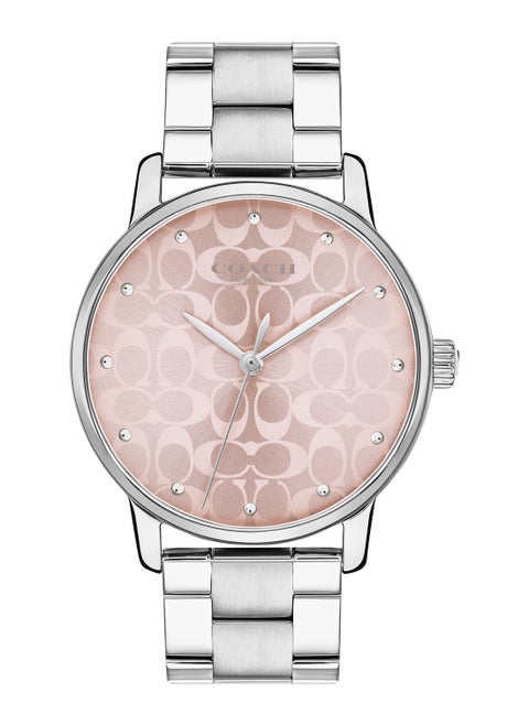 Round Analog Women's Pink Case Watch - 14503406