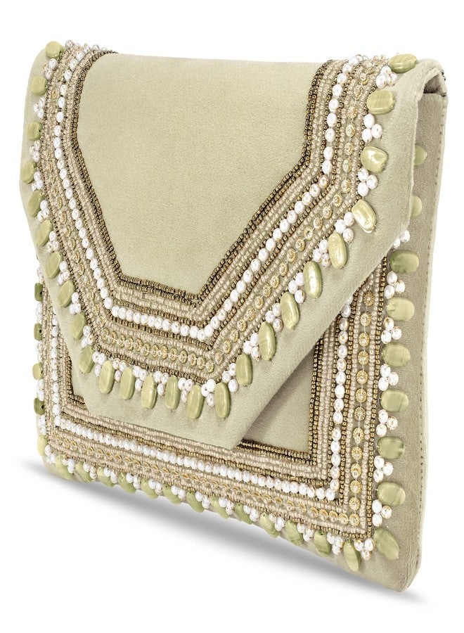 Aheli Indian Potli Bags Gift for Women Evening Bag Clutch Ethnic Bride Purse with Drawstring - Image 5