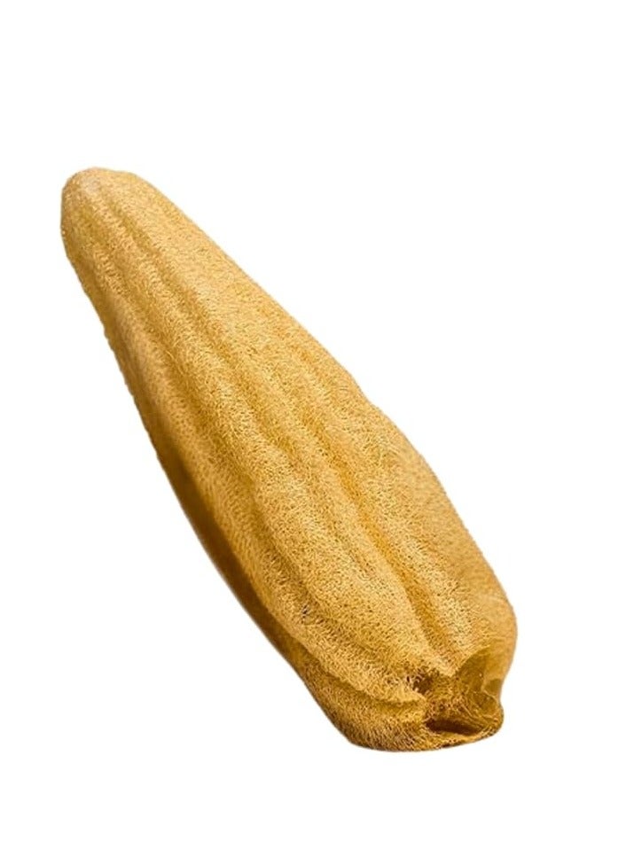 ليفة مصرية طبيعية كاملة من 38 إلى 45 سم، إسفنجة استحمام عضوية لتقشير الجسم، صديقة للبيئة وقابلة للتحلل البيولوجي لتنظيف عميق وبشرة ناعمة، خالية من المواد الكيميائية (قطعة واحدة) - Image 1