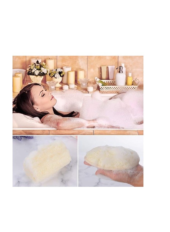 ليفة مصرية طبيعية كاملة من 38 إلى 45 سم، إسفنجة استحمام عضوية لتقشير الجسم، صديقة للبيئة وقابلة للتحلل البيولوجي لتنظيف عميق وبشرة ناعمة، خالية من المواد الكيميائية (قطعة واحدة) - Image 2