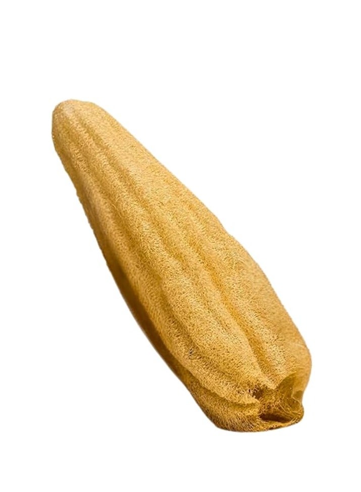 ليفة مصرية طبيعية كاملة من 38 إلى 45 سم، إسفنجة استحمام عضوية لتقشير الجسم، صديقة للبيئة وقابلة للتحلل البيولوجي لتنظيف عميق وبشرة ناعمة، خالية من المواد الكيميائية (قطعة واحدة) - Image 5