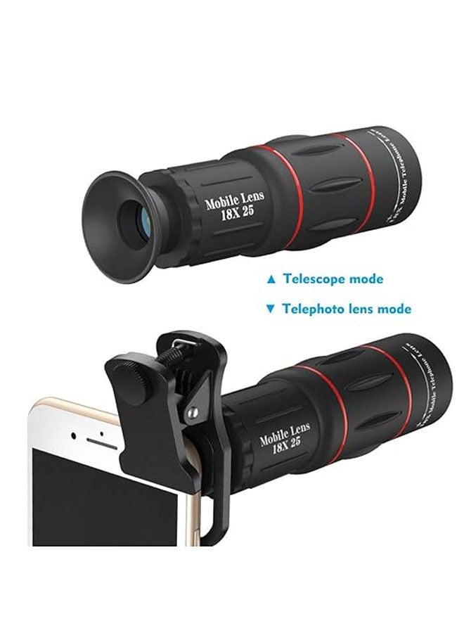 Available in 18xmm 4K HD Optical Zoom Mobile Telephoto Lens Kit DSLR Camera Blur Background Effect Phone Lens Almost Works with Android and Device Adjustable Tripod Mount - Image 3