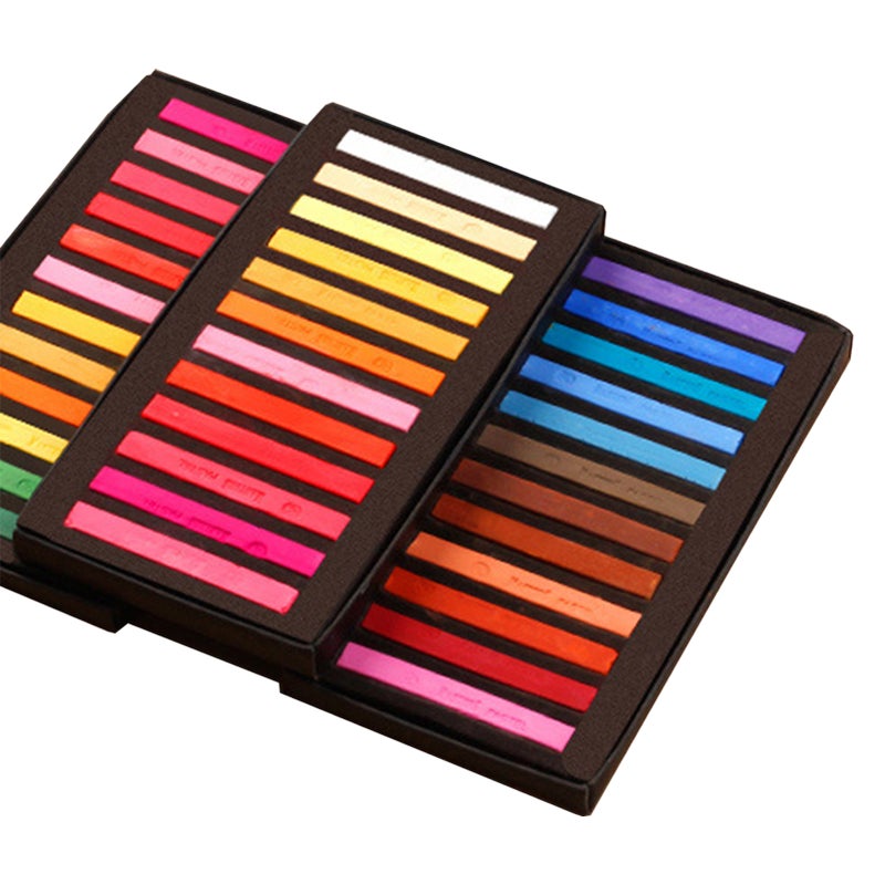Square Pastel Set 12/24/36/48 Colors Soft Dry Pastel Artist Chalk Pastel Sticks Non for Office School Art Drawing Painting Supplies - Image 3