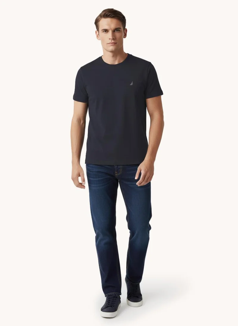 NAUTICA Navy Men's Solid Crew Neck tee for Men | Best Price UAE