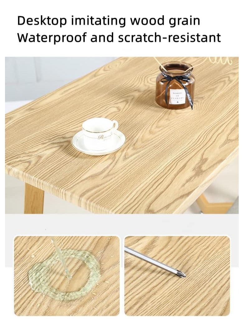 Organized Home Dining Table With Steel Legs Dining Room Furniture Kitchen Table Simple Desk - Image 2
