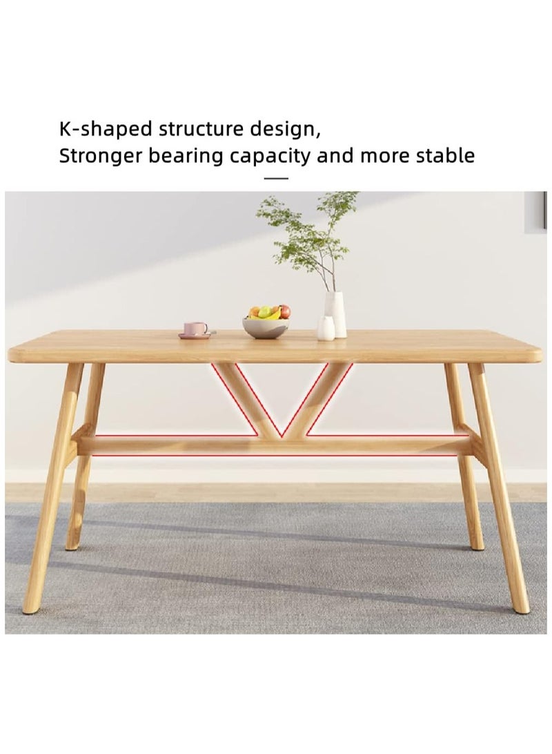 Organized Home Dining Table With Steel Legs Dining Room Furniture Kitchen Table Simple Desk - Image 4
