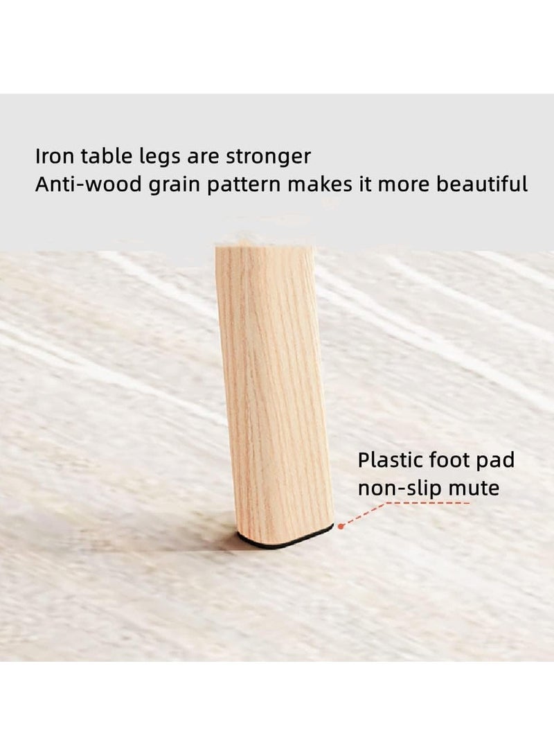 Organized Home Dining Table With Steel Legs Dining Room Furniture Kitchen Table Simple Desk - Image 5