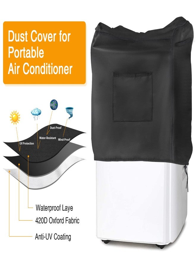 TwoPone Portable Air Conditioner Cover for BLACK and DECKER,SereneLife,Dreo,Shinco,ZAFRO,Whynter,Midea,Waterproof AC Covers Indoor 420D Dust Cover Storage Bag - 19x16x30inch - Image 4
