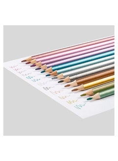 Keyroad 12 Metallic Colour Pencils KR971756  - Image 2