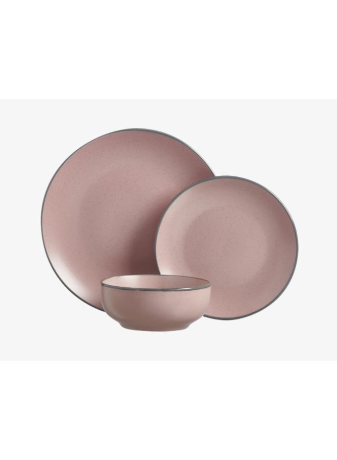 ABYAT طقم عشاء آسفا 18 قطعة – بورسلان أنيق لتقديم الطعام لـ 4 أشخاص – يشمل صحون، أطباق، أكواب وصحون شاي – تصميم عصري متين للاستخدام اليومي والمناسبات - Image 1