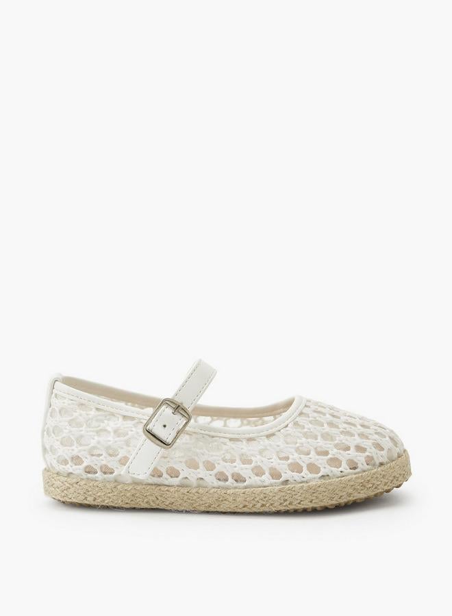 Peppermint Girls Hook & Loop Espadrille Mary Jane Shoes - Image 3