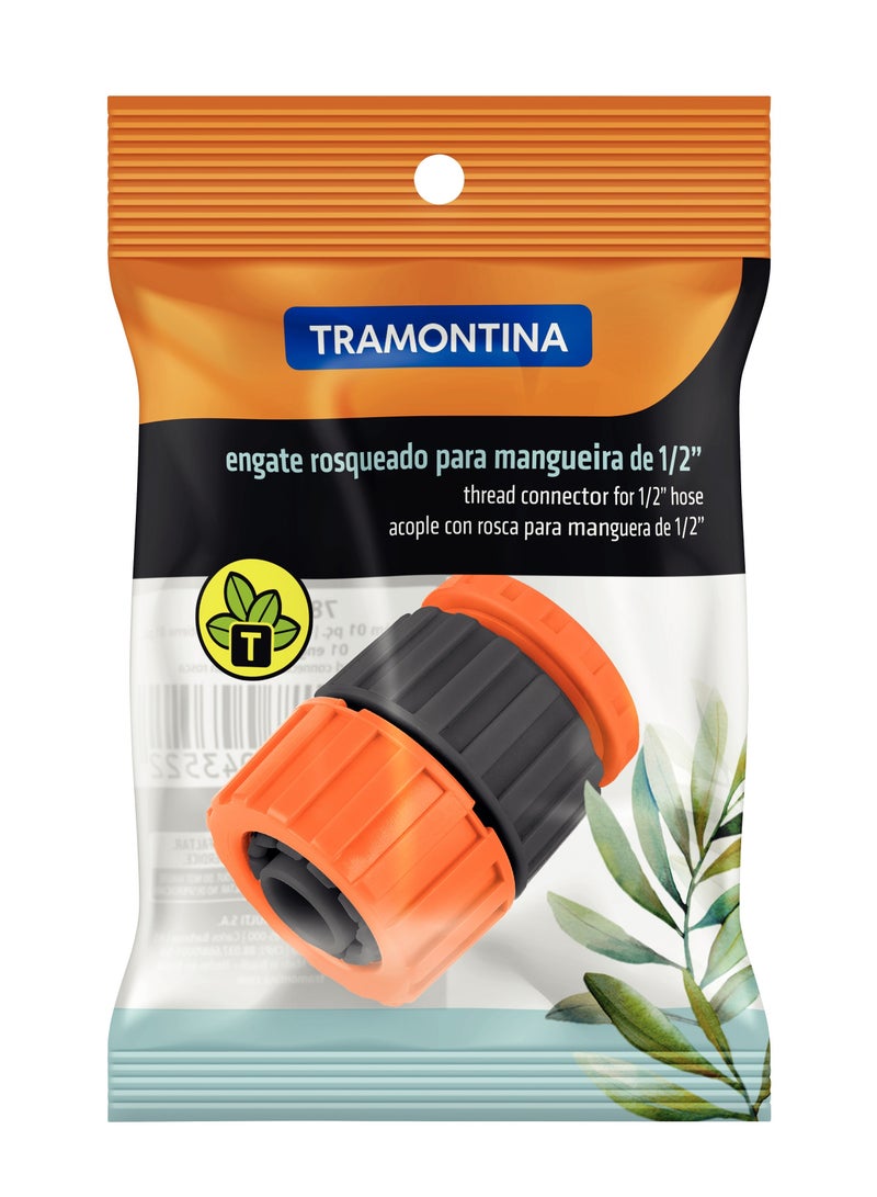 TRAMONTINA Since 1911,Made in Brazil- Plastic Thread Connector for 1/2-inch Hoses and Taps - Image 2