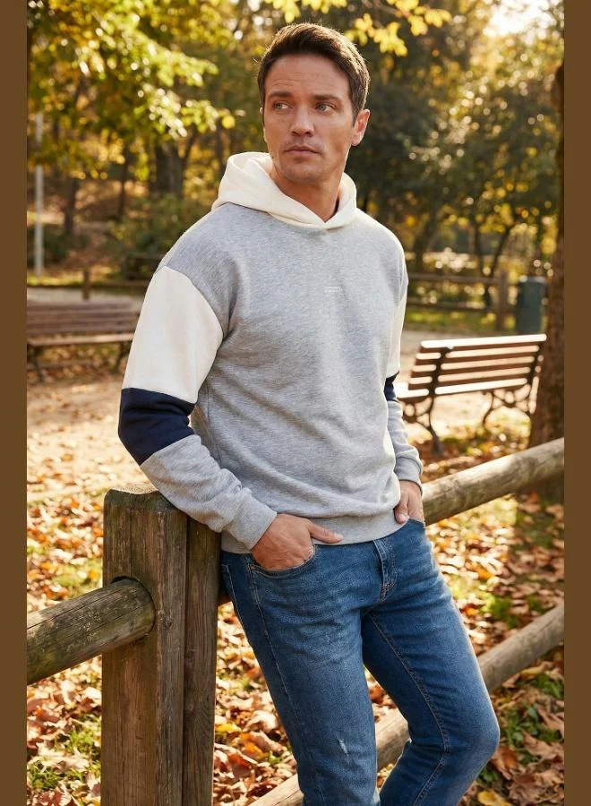 بوراتي بلوزة بغطاء رأس قطنية بقصة مريحة وبطانة صوف ناعمة للرجال من بوراتي