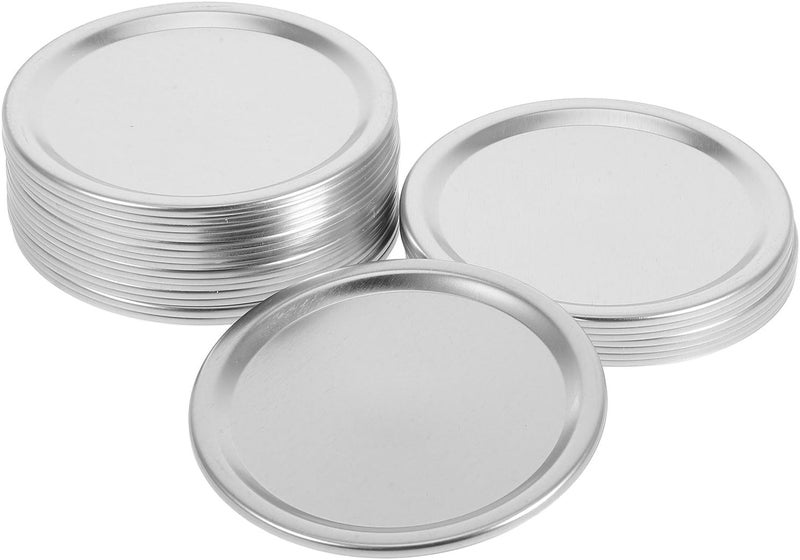 Low wear optimized design Luxshiny Air Tight Tinplate Lid 86mm Wide Mouth Mason Jar Covers 24pcs Split-type Sealing Canning Lids Replacement for Home Kitchen Storage Dense area priority deliver Widely used design Shop & home all-space compatible Working day delivery service Fault optimized construction Certified stocked merchandise Elegant practical design Gulf approved global quality Salt mist resistant Flexible anti-break Long term use design Workday cycle fulfillment Classic trendy design picks Daily universal pick Foldable Ready goods scheduled ship Global flexible assemble picks No overseas transit wait KSA standard compatible design Single & bulk use compatible Efficiency boosted construction Elegant appearance Detachable clean Small apartment fit - Image 1