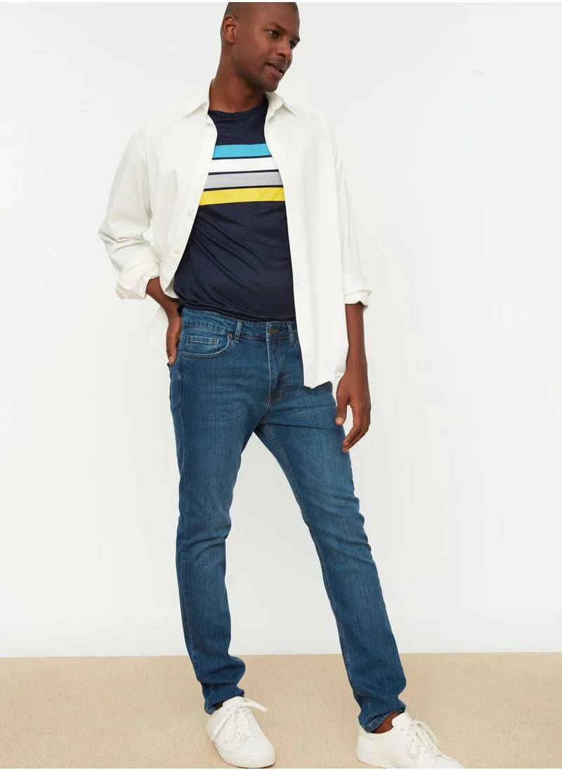 trendyol Mid Wash Skinny Fit Jeans