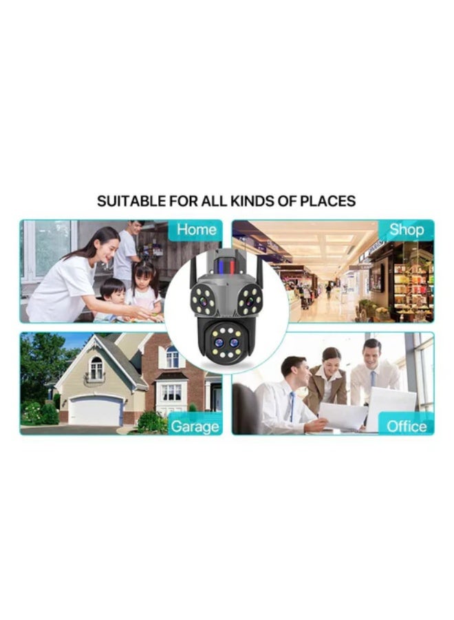 CRONY CM-Q820EM WIFI-6MP-10X doub Camera Surveillance Cameras Supports TF Card & Cloud  IR Night Vision Support Two-way audio App Connectivity Outdoor camera - Image 4