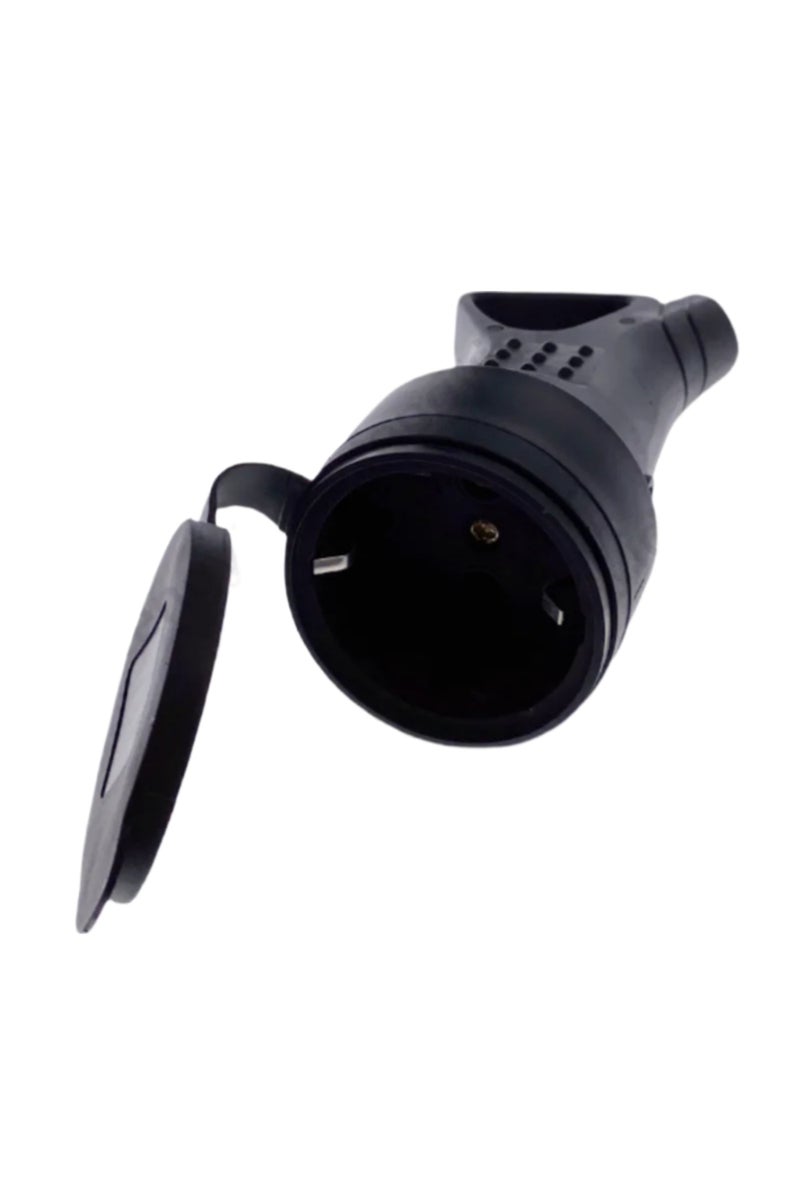 مقبس كهربائي ثنائي القطب عالي الطاقة، مقاوم للماء، مزود بوصلة تأريض كهربائية أوروبية، 16 أمبير، 250 فولت