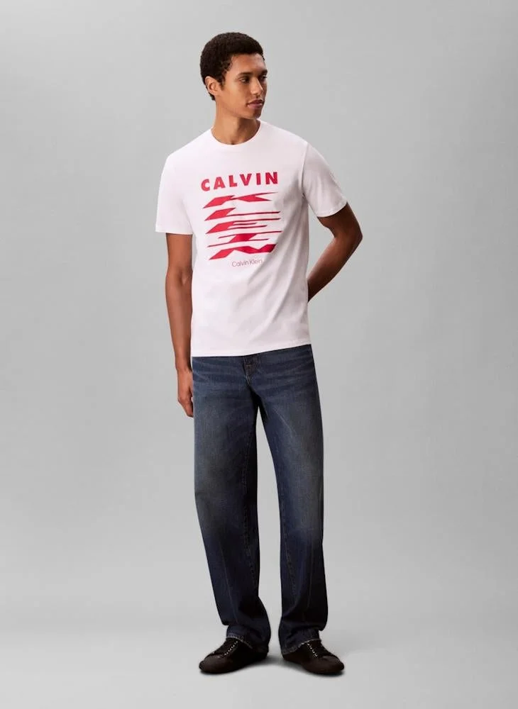 Calvin Klein Jeans  30S Graphic Crew Neck T-Shirt for Men | Best Price UAE