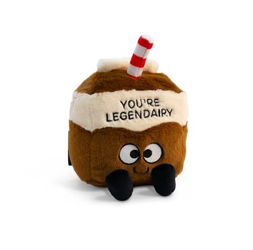Punchkins Milk Carton Plushie Youre Legendairy Punny Milk Plush Funny Food Plushie Gift for Kids - Image 1