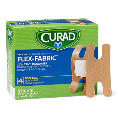 CURAD Flex-Fabric Adhesive Bandages, Knucle, 100 Ct, 1 BOX - Image 2